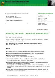 Einladung Sächsischer Baustammtisch - MB-Riskmanagement