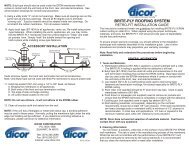 Dicor Rubber/TPO Brite-Ply Retro-Fit Roofing Installation Guide