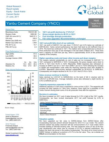 Yanbu Cement Company (YNCC)