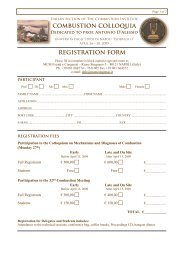 registration form - Italian Section of the Combustion Institute