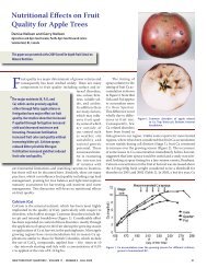 Nutritional Effects on Fruit Quality for Apple Trees - New York State ...