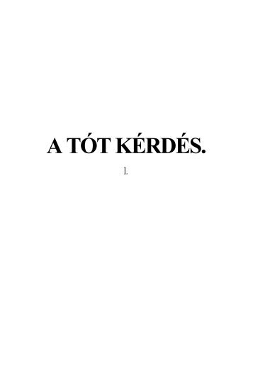 A tót kérdés