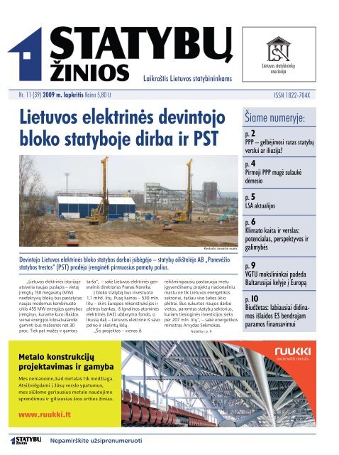 Lietuvos elektrinės devintojo bloko statyboje dirba ir PST - Statyk.eu