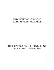 Publications and Presentations 2006-2007 - The Graduate School