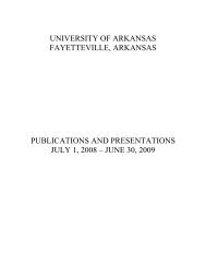 Publications and Presentations 2008-2009 - The Graduate School