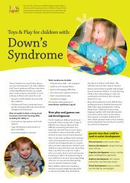 Toys and Play for Children with Down's Syndrome
