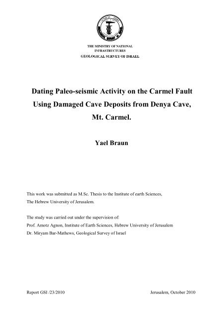 tivity on the carmel faul