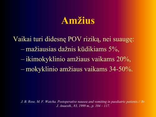 Pooperacinis pykinimas ir vėmimas vaikams - I-Manager