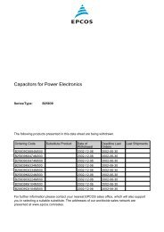 Power Capacitors Data book 1999 MKV AC Capacitors B 25 ... - Epcos