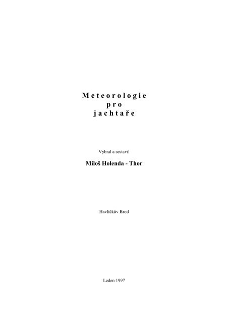 skripta Meteorologie pro jachtaÅe