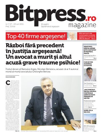 Razboi fara precedent in justitia argeseana! - BitPress.ro