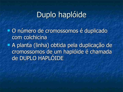 Duplo HaplÃ³ides