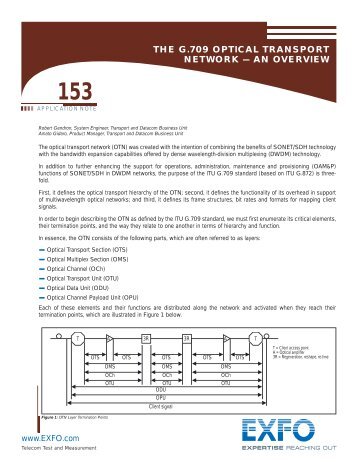 THE G.709 OPTICAL TRANSPORT NETWORK â AN ... - TACS