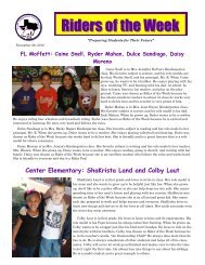 Week 7, November 28, 2012 - Center ISD