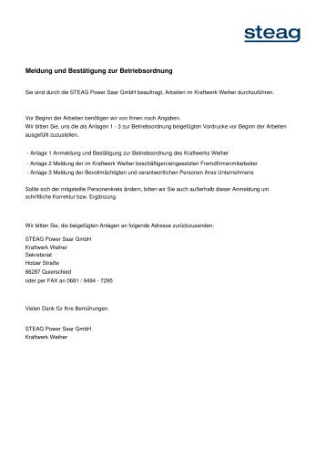 Anmeldung BO Seite 1-4 KW Fenne - STEAG Power Saar GmbH