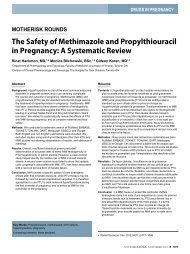 The Safety of Methimazole and Propylthiouracil in Pregnancy - JOGC