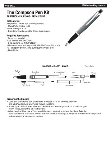 Compsonâ¢ Black T/N Click Pen Kit(PKJPENBT) - Penn State ...