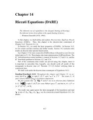 Chapter 14 Riccati Equations (DARE)