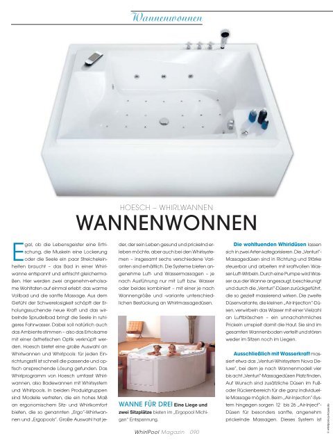 Whirlpool Magazin 02/2007 - Hoesch - Whirlpool-zu-Hause.de