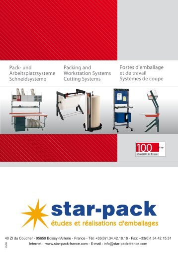 Postes d'emballage et de travail Systèmes de - Star-Pack Emballages