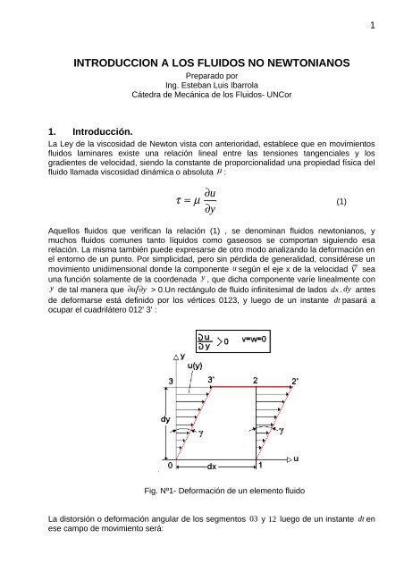 INTRODUCCION A LOS FLUIDOS NO NEWTONIANOS - ITESCAM