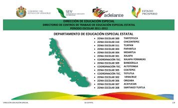 zona escolar 311 tuxpan - DirecciÃ³n General de EducaciÃ³n Especial