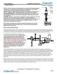 Cycle Gard® IV Installation Instructions Model CB152E 1” Flomatic ...