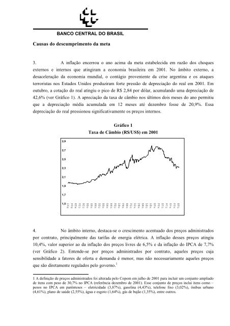 Metas para InflaÃ§Ã£o - Carta Aberta - Banco Central do Brasil