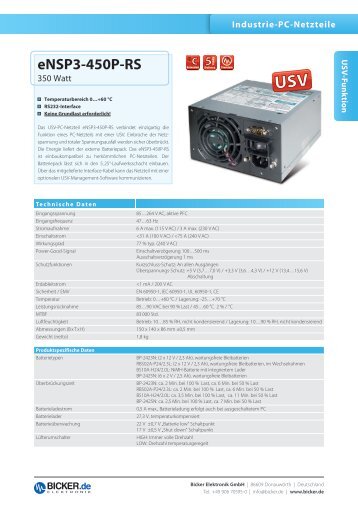 eNSP3-450P-RS - Bicker Elektronik