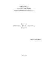 PDF file (4 MB) - Arheoloogia Tartu Ãlikoolis