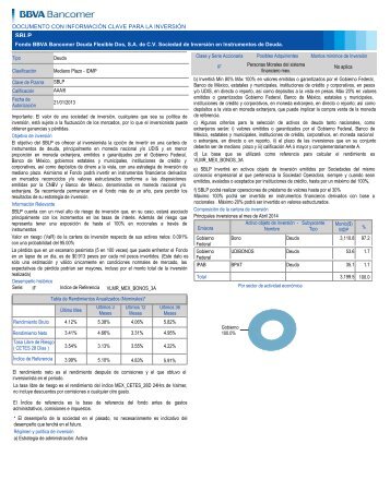 documento con informaciÃ³n clave para la inversiÃ³n - Bancomer.com