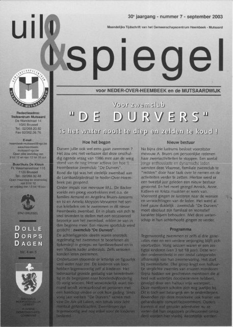 september 2003 voor NEDER-OVER-HEEMBEEK en de ...