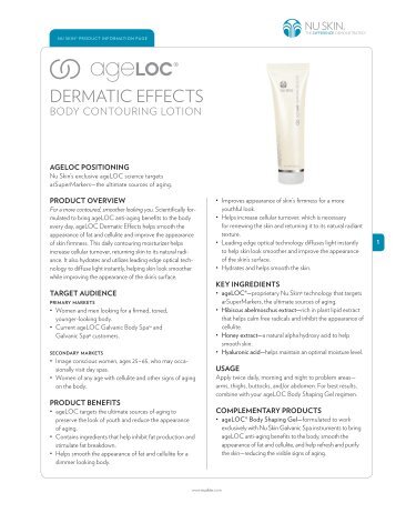 005169 ageLOC Dermatic Effects PIP.indd - Nu Skin