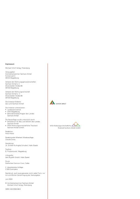 Bauen ohne Barrieren - Barrierefreie Umgestaltung vorhandenen ...