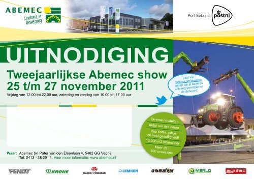 Tweejaarlijkse Abemec show 25 t/m 27 november 2011