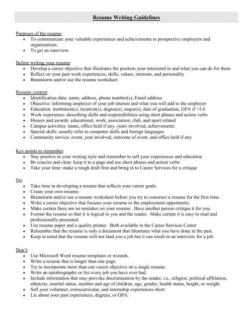 education resume workbook for web - Saint Joseph's College of Maine