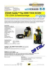 ESAB Caddy™Tig 2200i TA34 AC/DC TIG 220A Schweissanlage