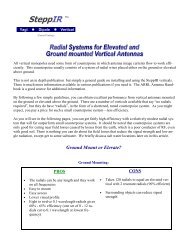 Radial systems for vertical antenna