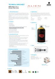 TECHNICAL DATA SHEET MTN Alien 250 ml - Montana Colors