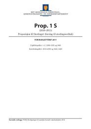 Prop. 1 S - Statsbudsjettet