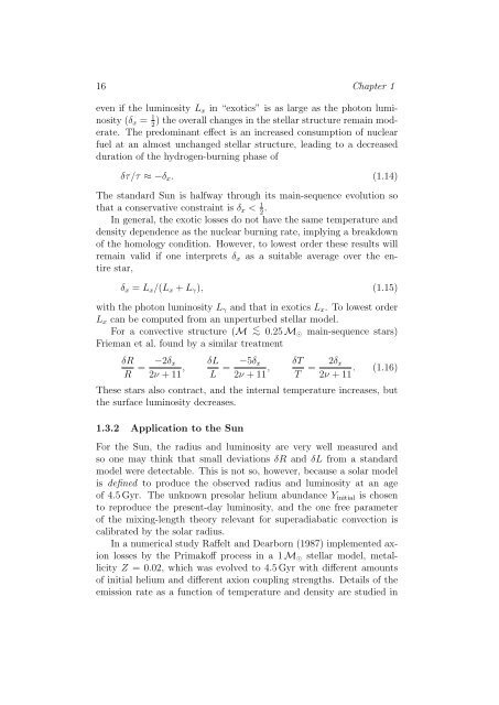 Stars as Laboratories for Fundamental Physics - MPP Theory Group