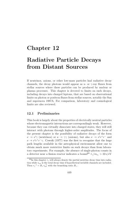 Stars as Laboratories for Fundamental Physics - MPP Theory Group