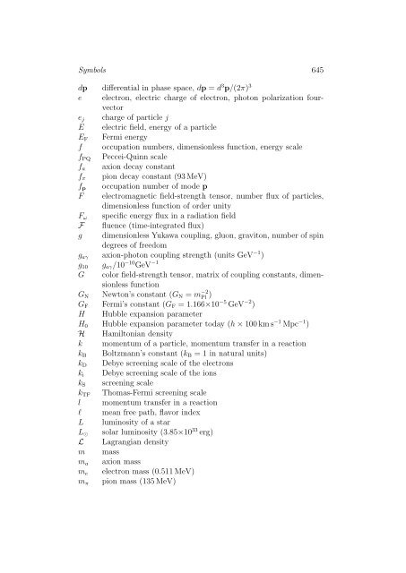 Stars as Laboratories for Fundamental Physics - MPP Theory Group