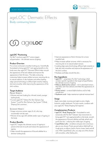 ageLOCÂ® Dermatic Effects - Nu Skin Force for Good Foundation