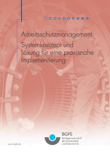 arbeitsschutzmanagement systemkonzept und lösung für eine ...