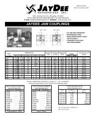 JAYDEE JAW COUPLINGS