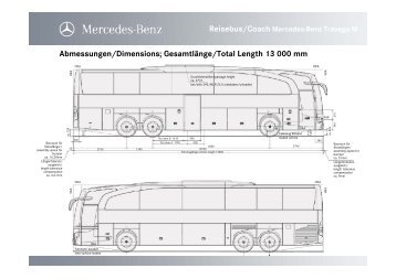 Abmessungen/Dimensions; GesamtlÃ¤nge/Total Length 13 ... - Daimler