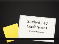 Student-Led Conferences - Lindbergh School District