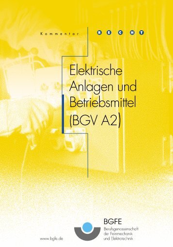 BGV A2 (bisher VBG 4) - M/S VisuCom GmbH