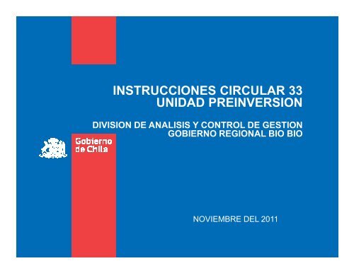 instrucciones circular 33 unidad preinversion division de analisis y ...